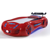 Ліжко машинка Tesla Star червона пластикова